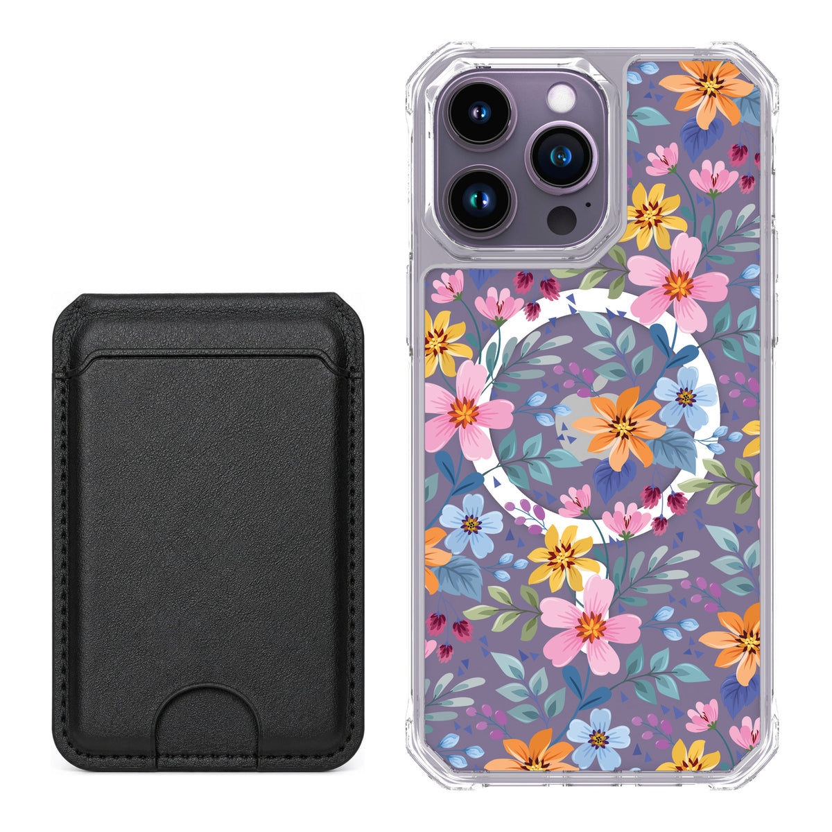 Scooch MagCase Full Bloom for iPhone 14 Pro Max — Black MagWallet Bundle