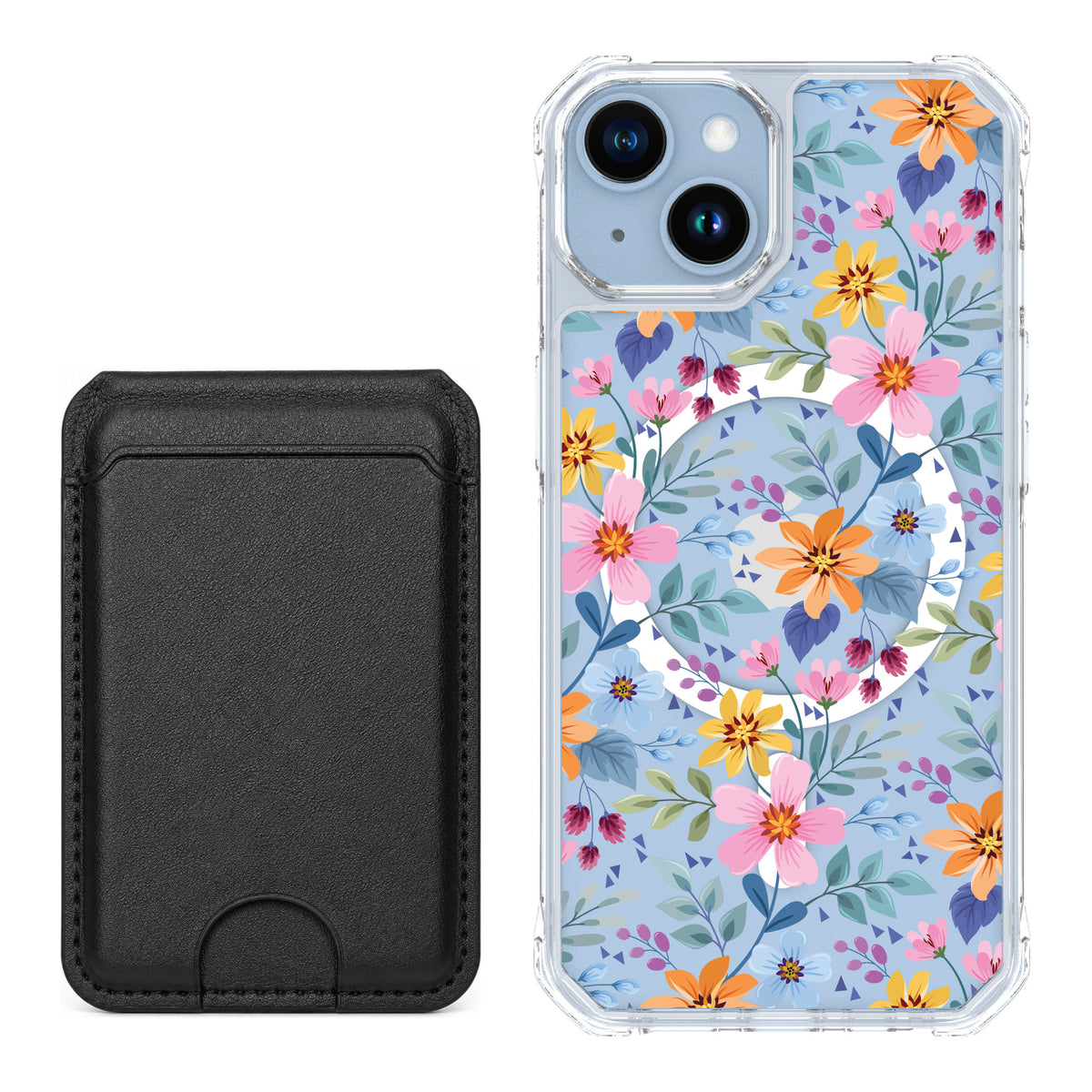 Scooch MagCase Full Bloom for iPhone 14 — Black MagWallet Bundle
