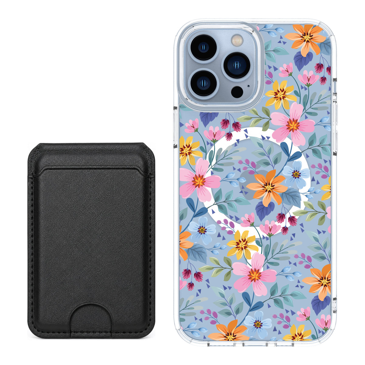 Scooch MagCase Full Bloom for iPhone 13 Pro Max — Black MagWallet Bundle