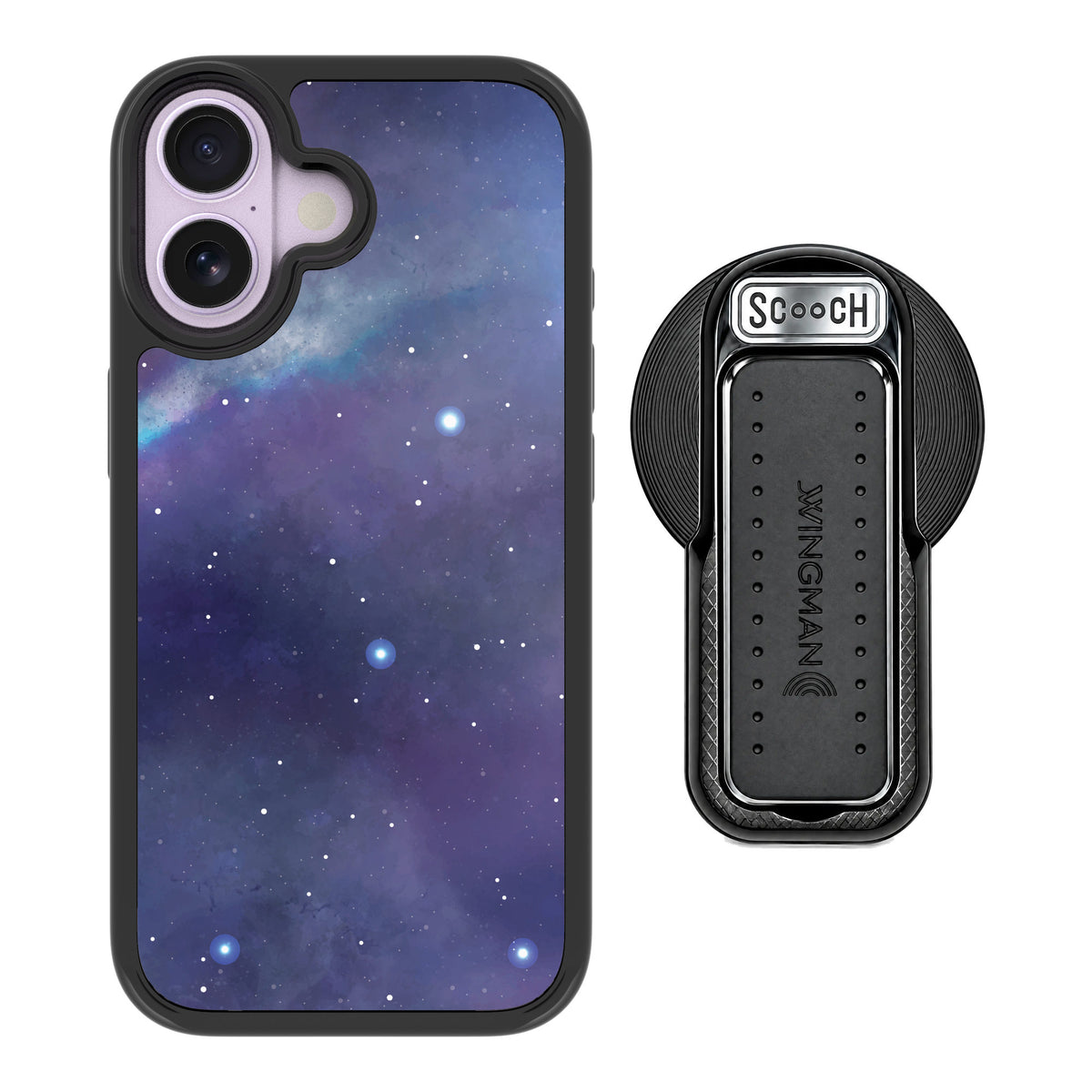 Scooch MagCase Galaxy for iPhone 17 — MagSafe Wingback Bundle - Black