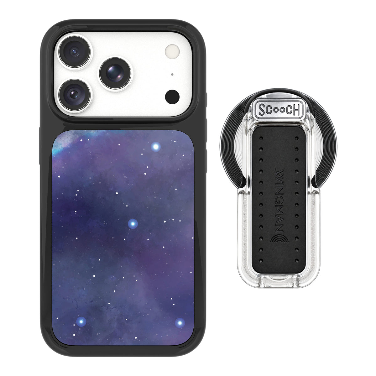 Scooch MagCase Galaxy for iPhone 17 Pro — MagSafe Wingback Bundle - Clear