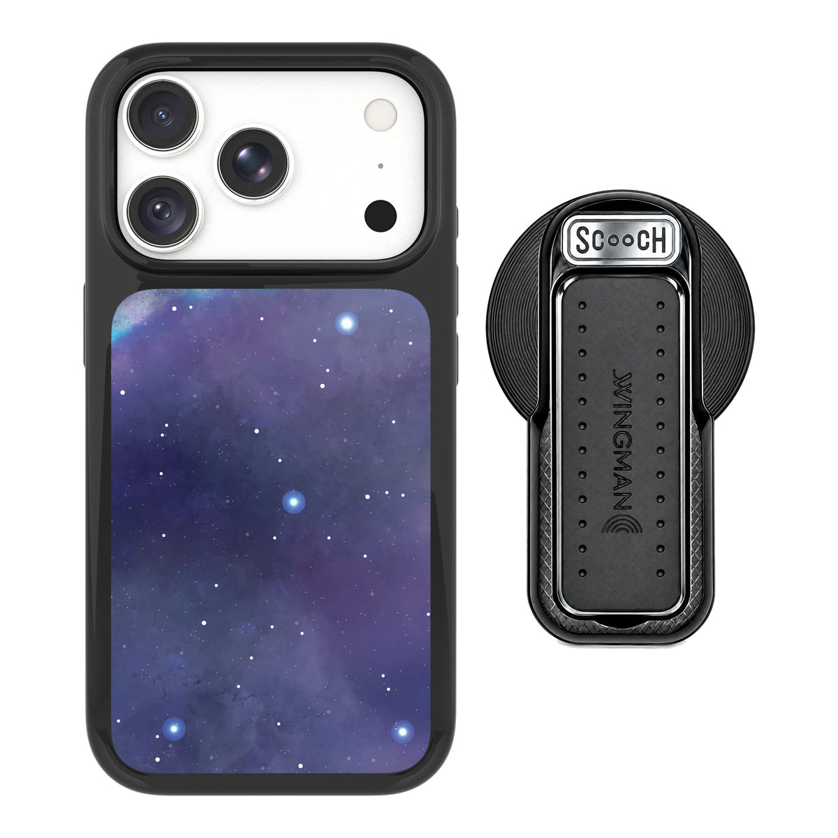 Scooch MagCase Galaxy for iPhone 17 Pro Max — MagSafe Wingback Bundle - Black