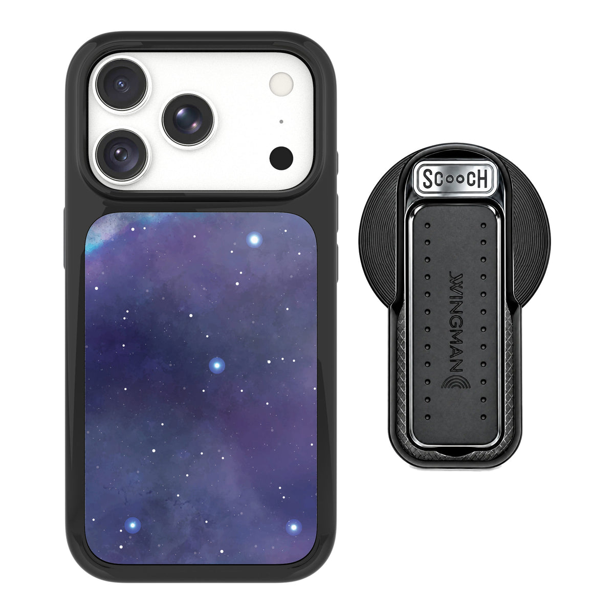 Scooch MagCase Galaxy for iPhone 18 Pro — MagSafe Wingback Bundle - Black