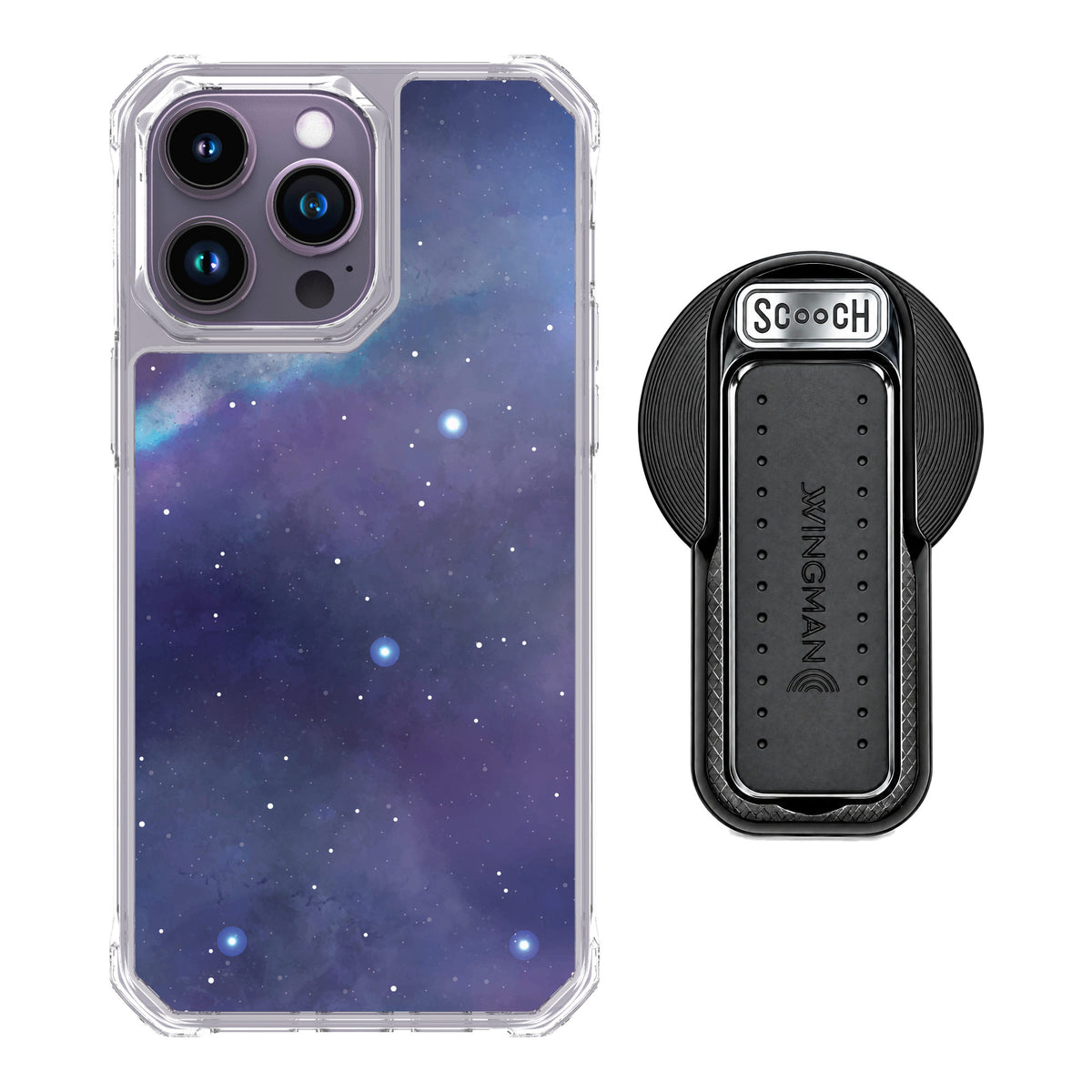 Scooch MagCase Galaxy for iPhone 14 Pro Max — MagSafe Wingback Bundle - Black