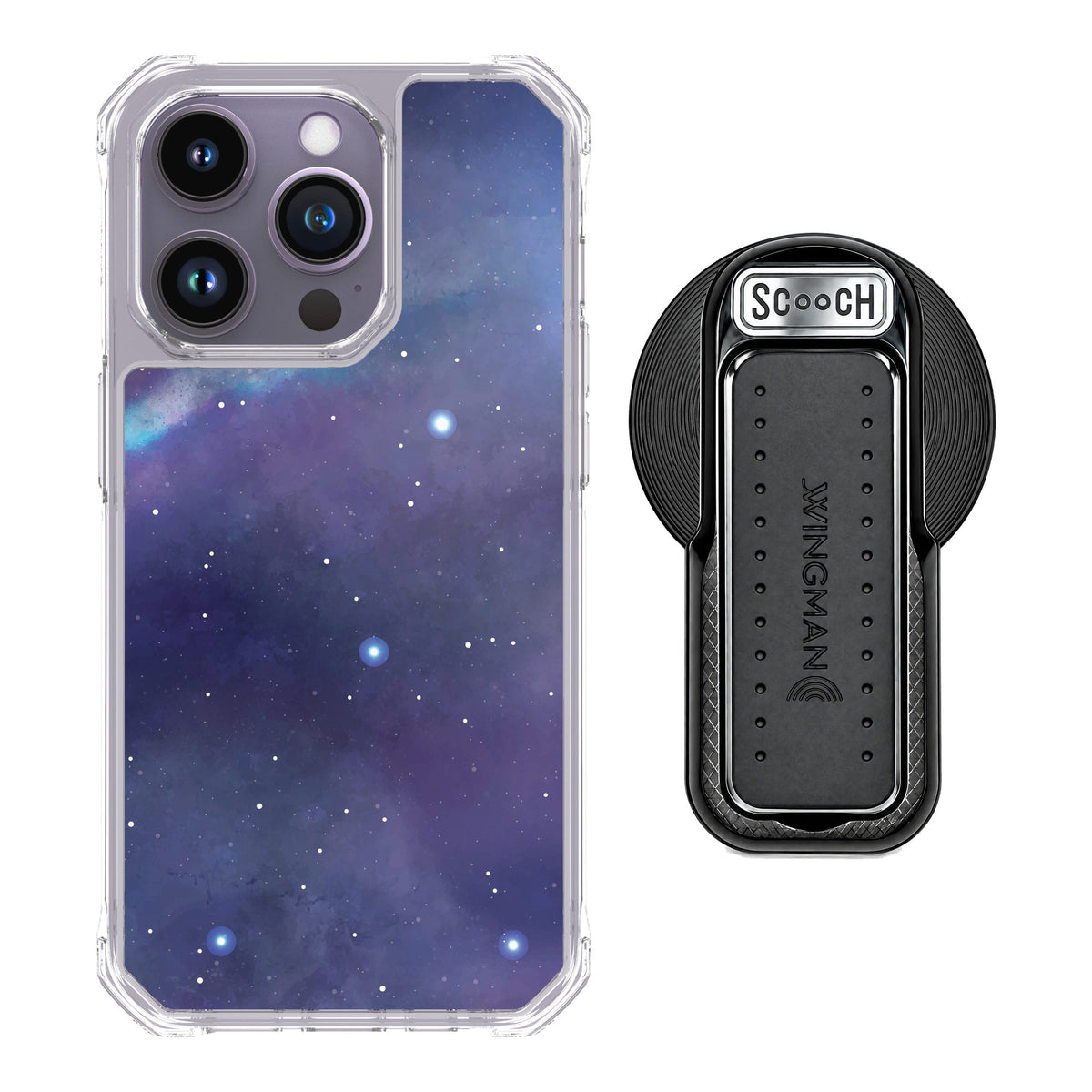 Scooch MagCase Galaxy for iPhone 14 Pro — MagSafe Wingback Bundle - Black