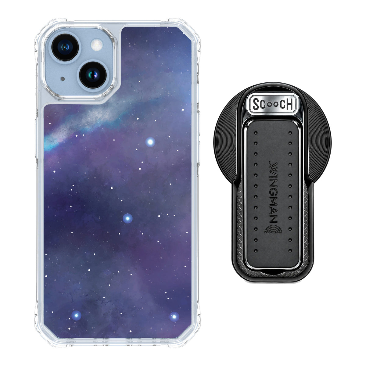 Scooch MagCase Galaxy for iPhone 14 — MagSafe Wingback Bundle - Black