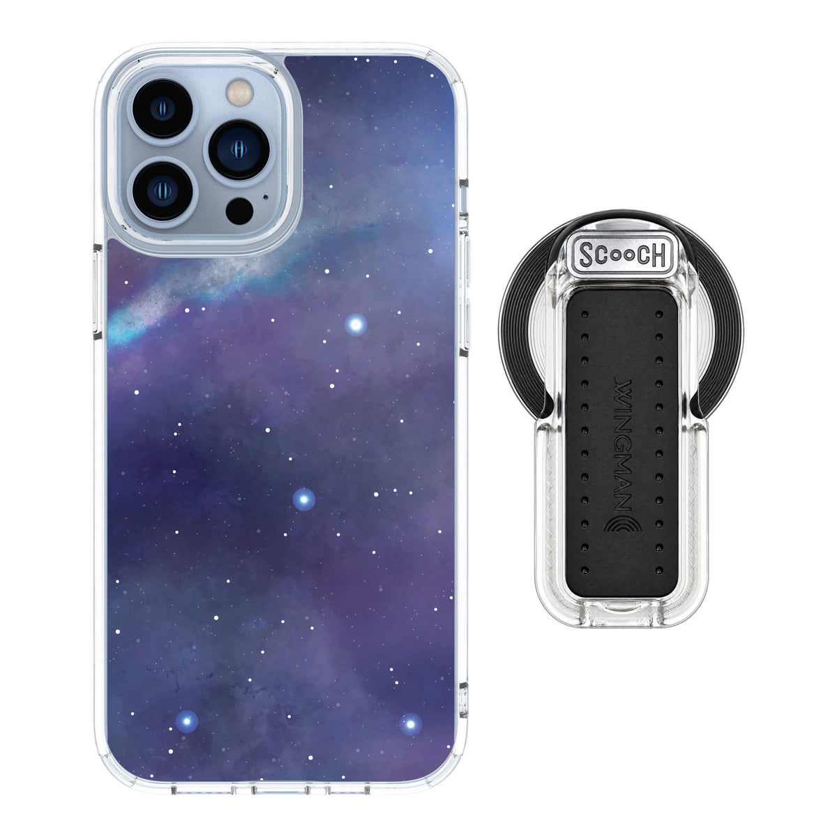 Scooch MagCase Galaxy for iPhone 13 Pro Max — MagSafe Wingback Bundle - Clear