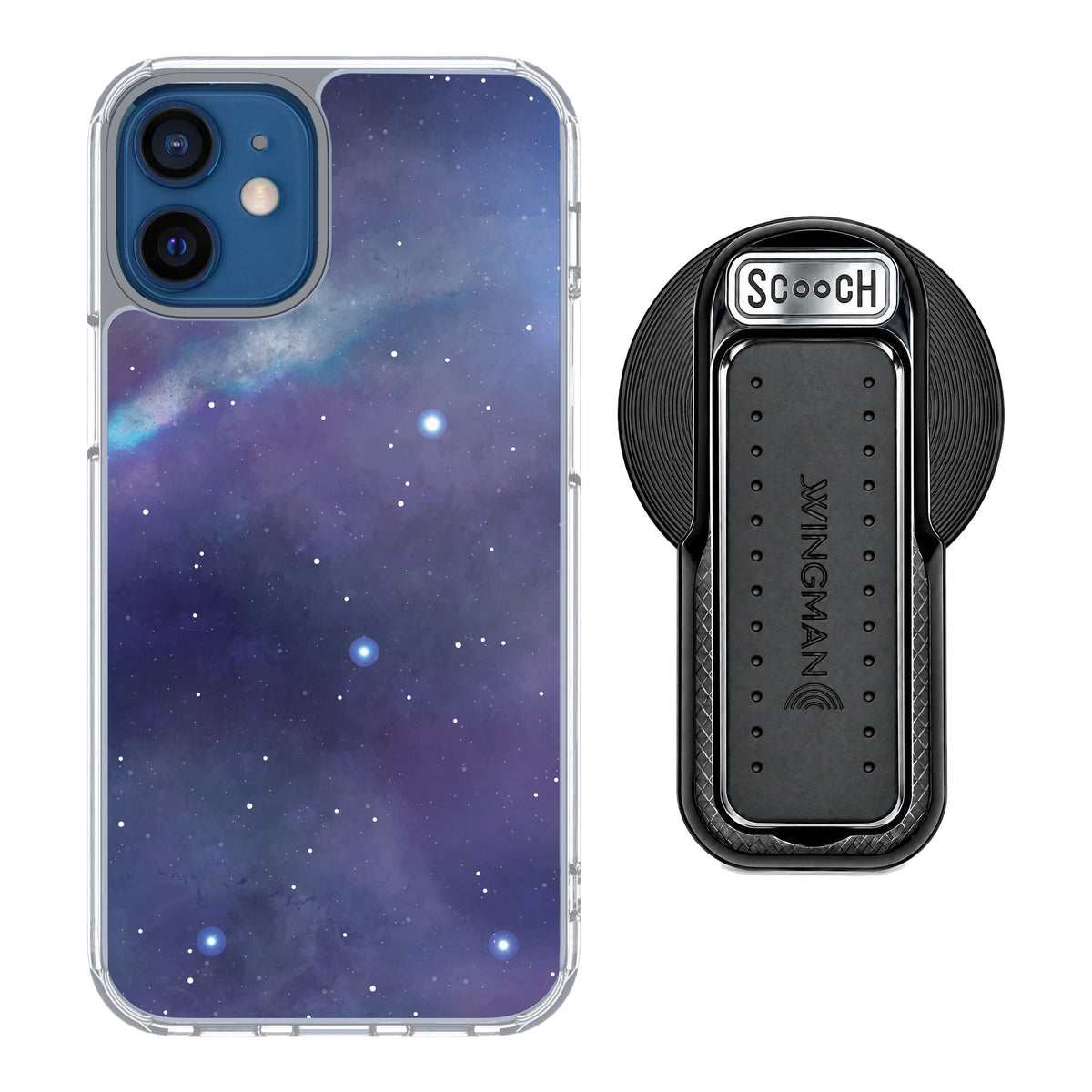 Scooch MagCase Galaxy for iPhone 12 mini — MagSafe Wingback Bundle - Black