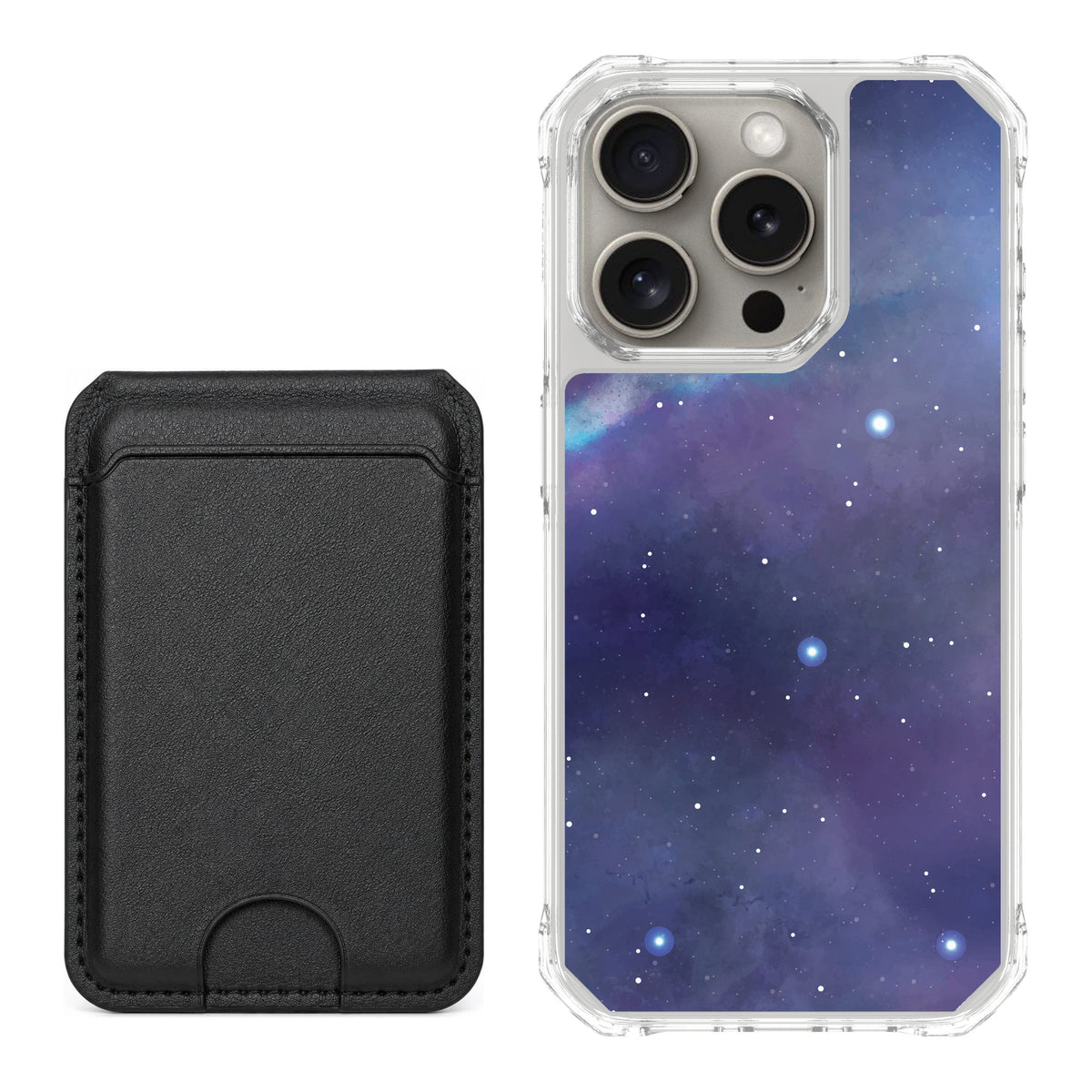 Scooch MagCase Galaxy for iPhone 15 Pro — Black MagWallet Bundle