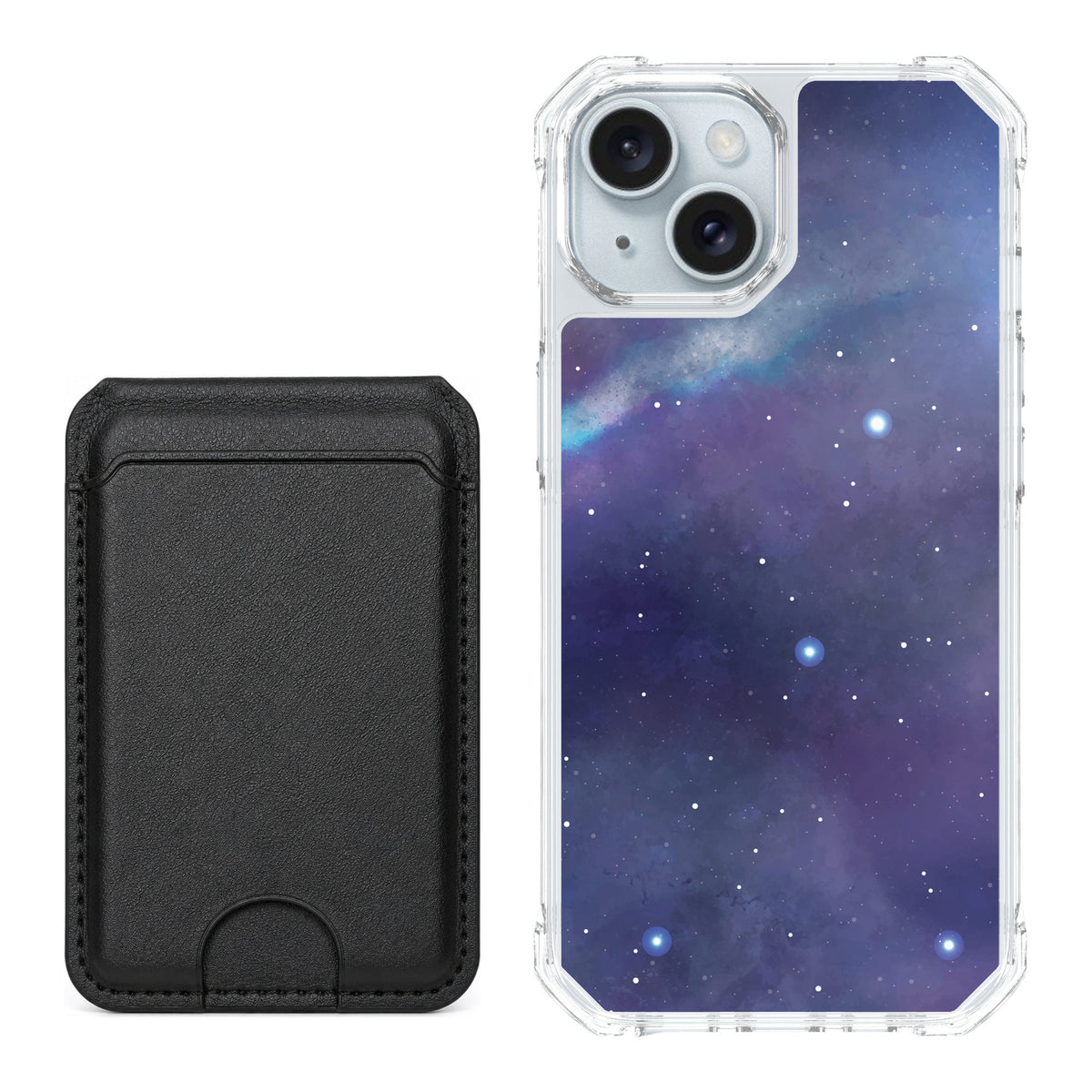 Scooch MagCase Galaxy for iPhone 15 — Black MagWallet Bundle