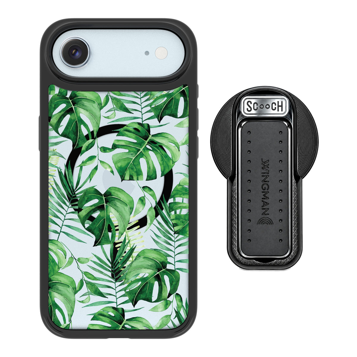 Scooch MagCase Monstera for iPhone Air — MagSafe Wingback Bundle - Black
