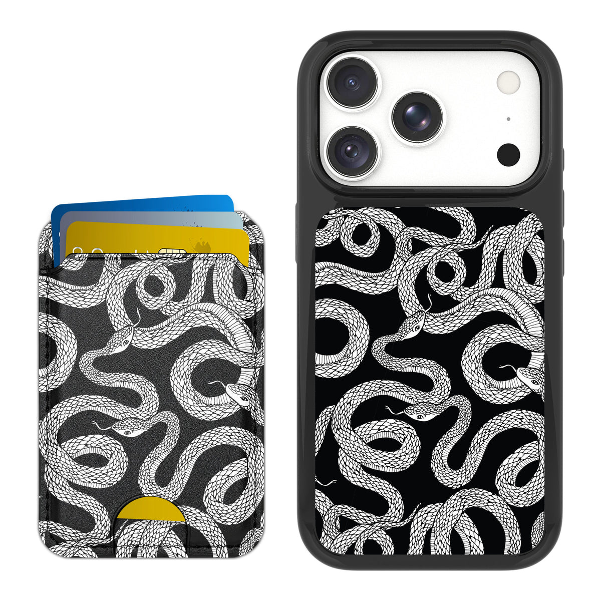 Scooch MagCase Snakes for iPhone 18 Pro Max — Matching MagWallet Bundle
