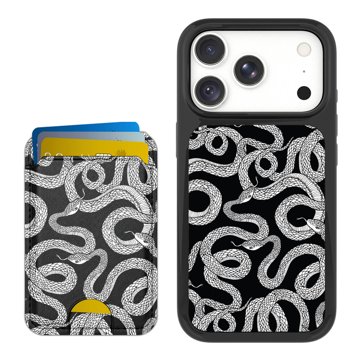 Scooch MagCase Snakes for iPhone 18 Pro — Matching MagWallet Bundle
