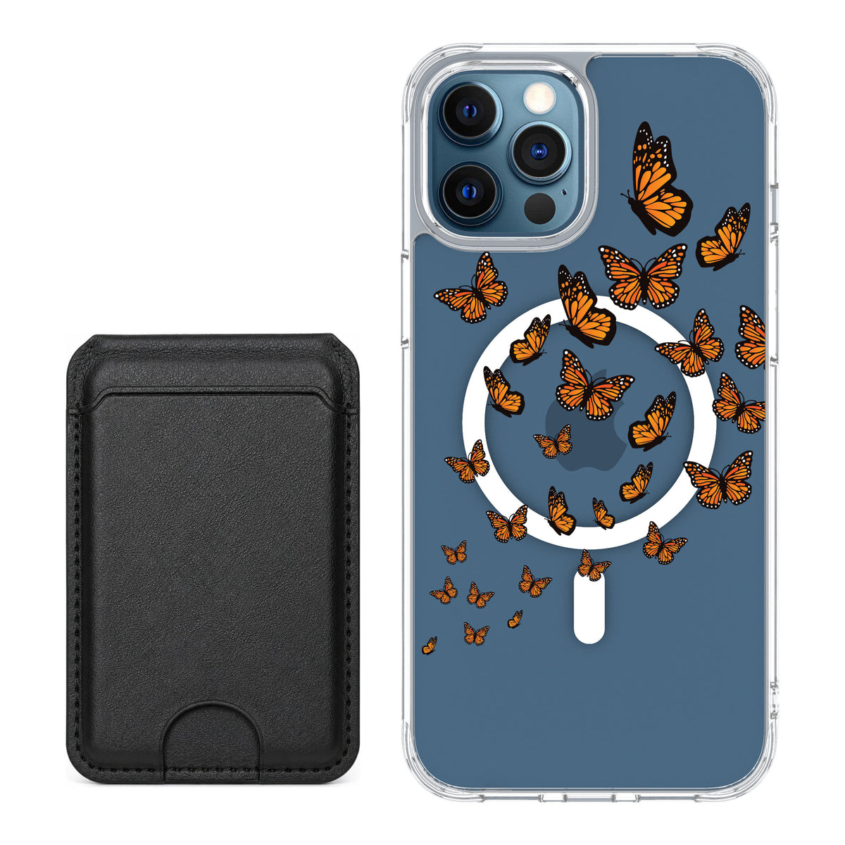 Scooch MagCase Monarch Flight for iPhone 12 Pro — Black MagWallet Bundle