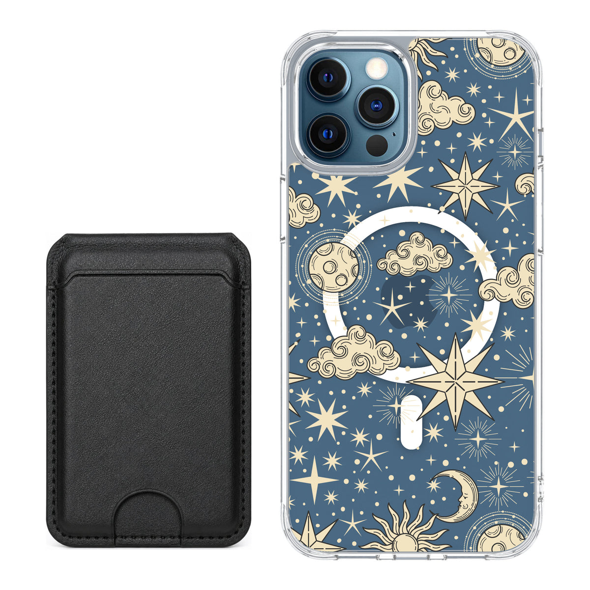 Scooch MagCase Celestial Sleep for iPhone 12 Pro — Black MagWallet Bundle