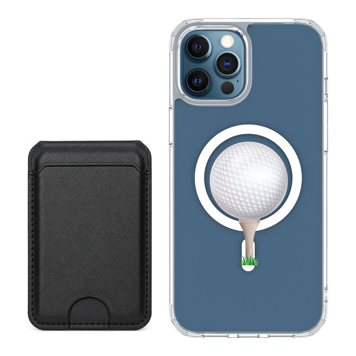 Scooch MagCase Tee Time for iPhone 12 Pro — Black MagWallet Bundle