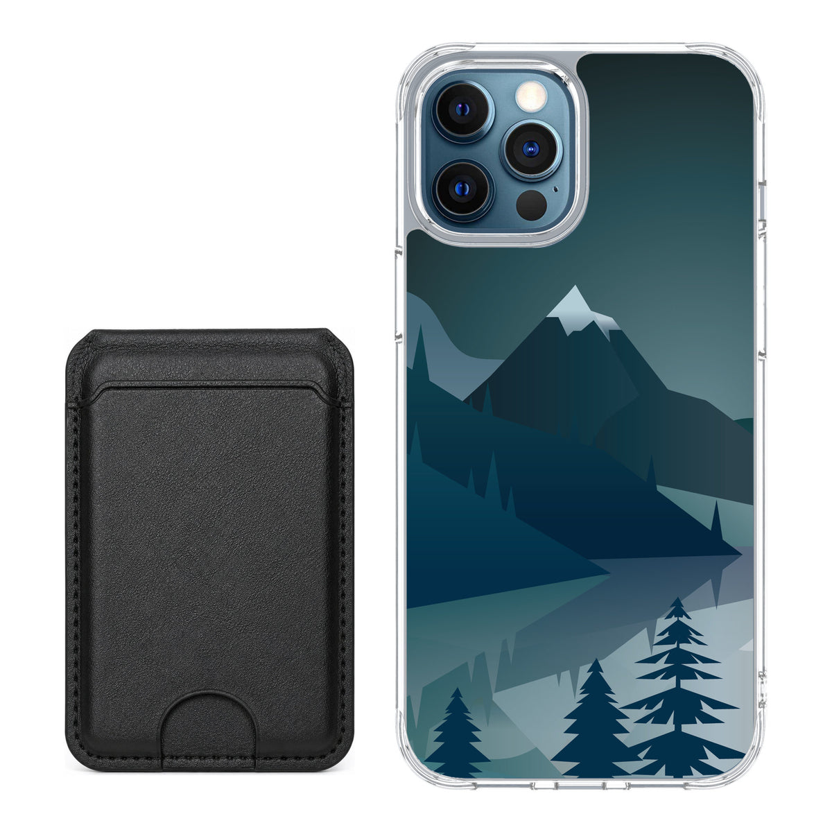 Scooch MagCase Midnight Ridge for iPhone 12 Pro — Black MagWallet Bundle