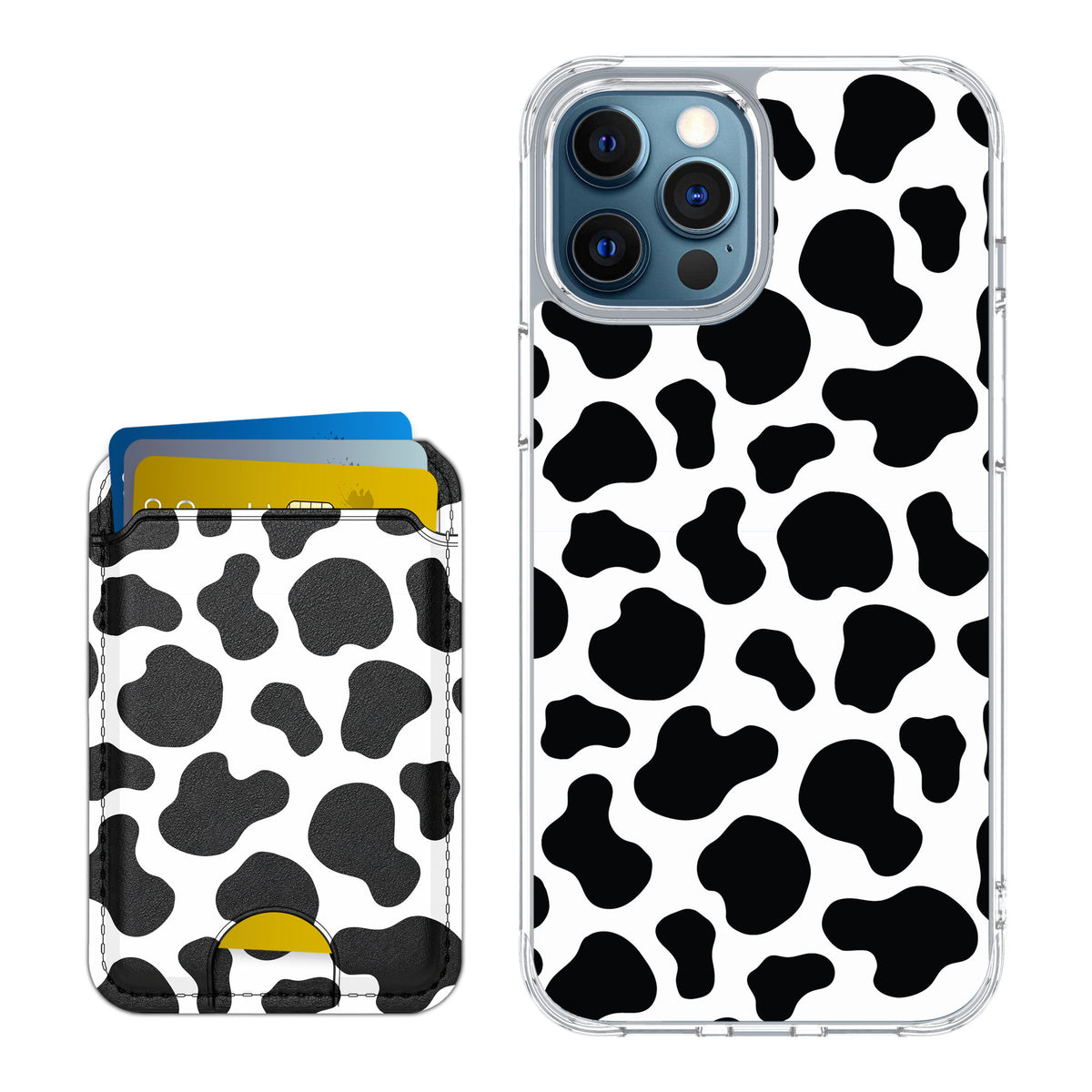 Scooch MagCase Cow Print for iPhone 12 Pro — Matching MagWallet Bundle