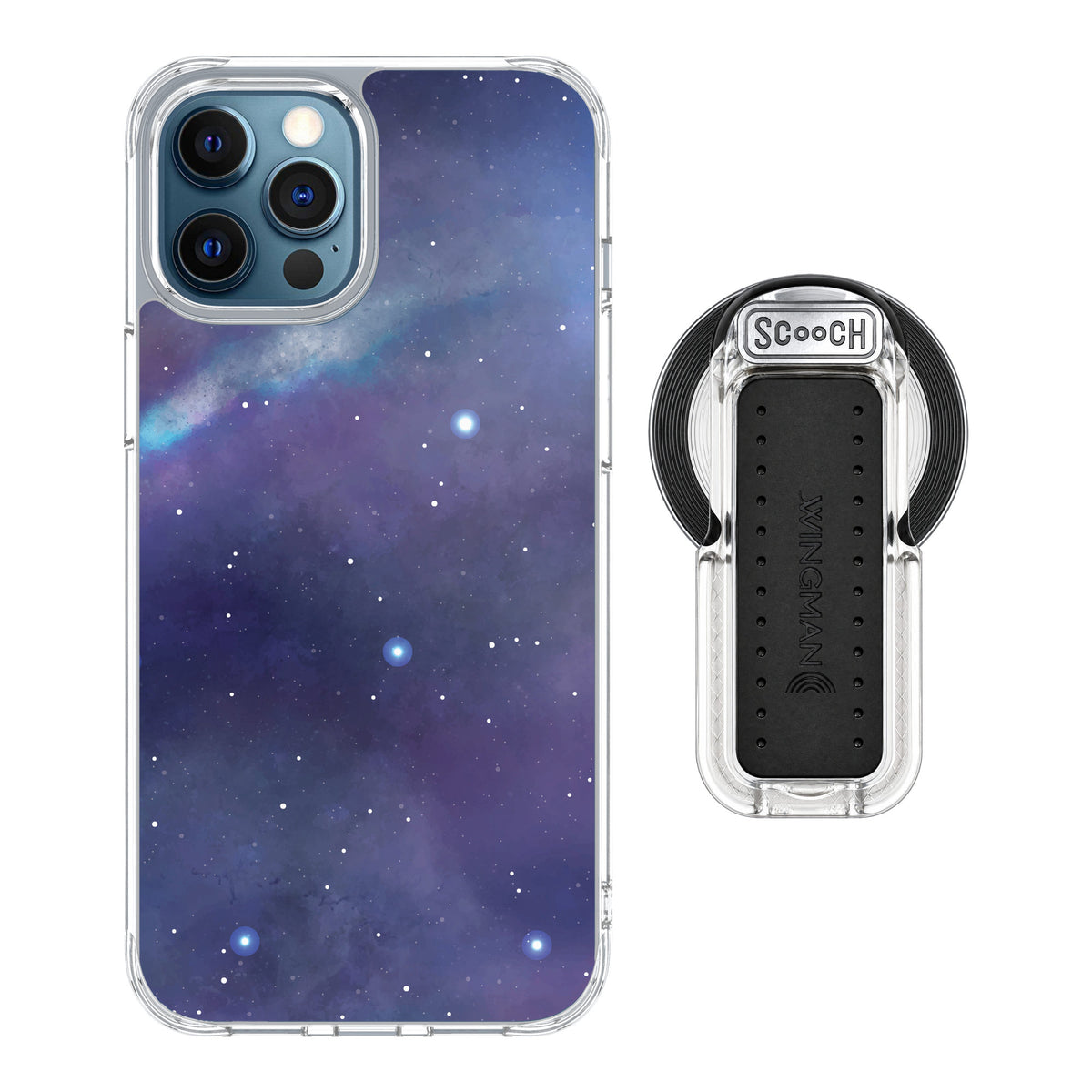 Scooch MagCase Galaxy for iPhone 12 Pro — MagSafe Wingback Bundle - Clear