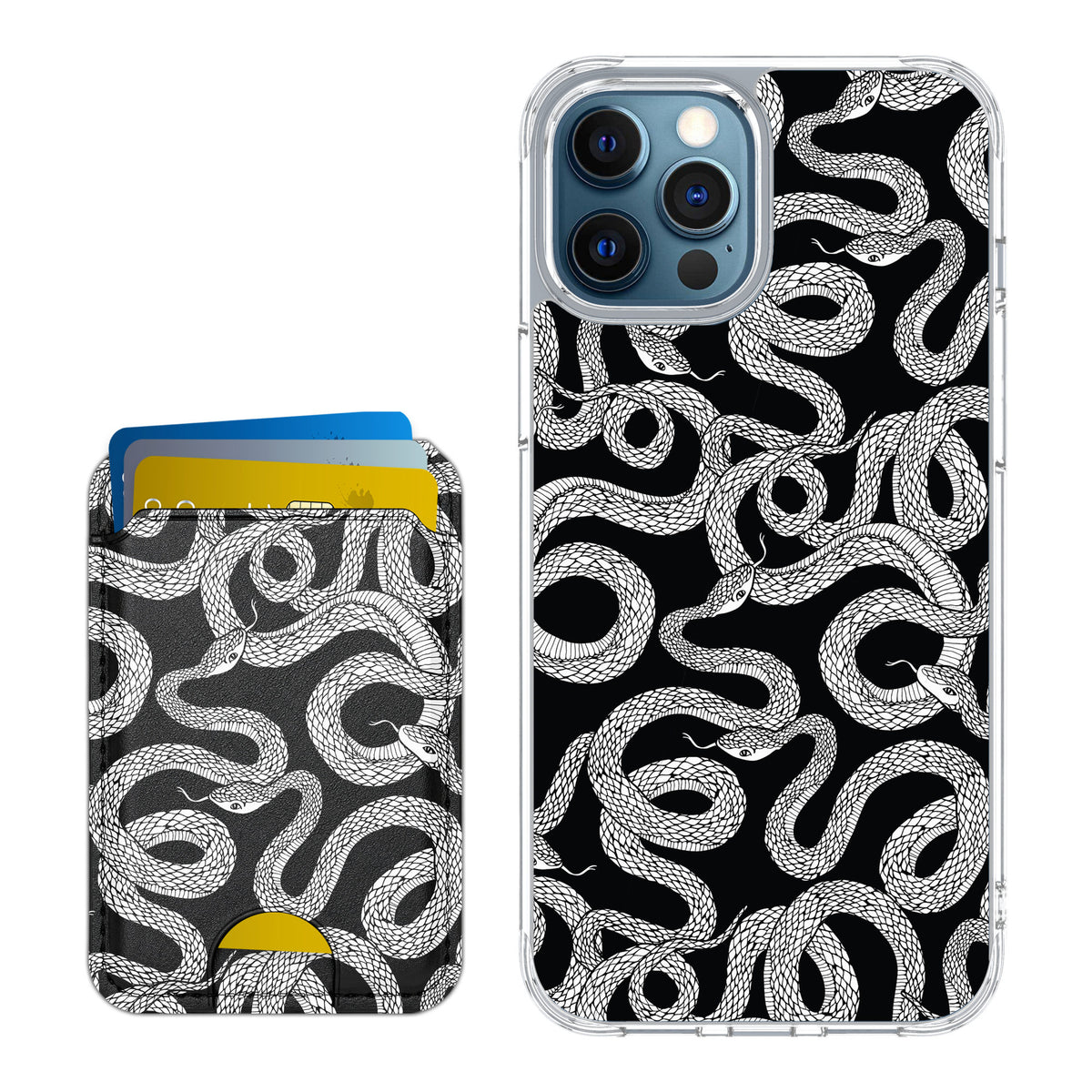 Scooch MagCase Snakes for iPhone 12 Pro — Matching MagWallet Bundle
