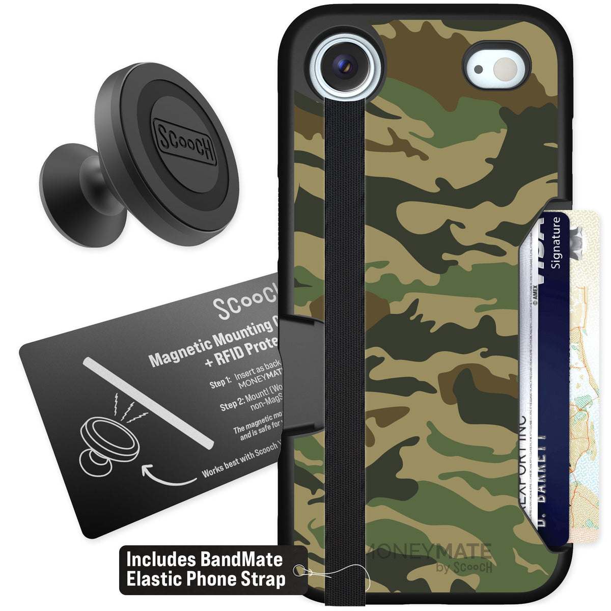 Scooch Moneymate Classic Camo for iPhone Air — Starter Bundle