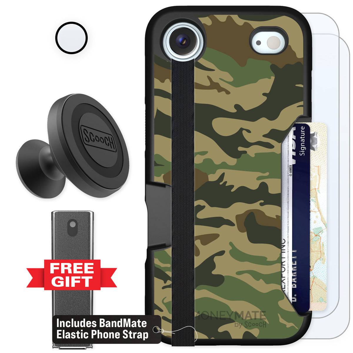 Scooch Moneymate Classic Camo for iPhone Air — Defender Bundle
