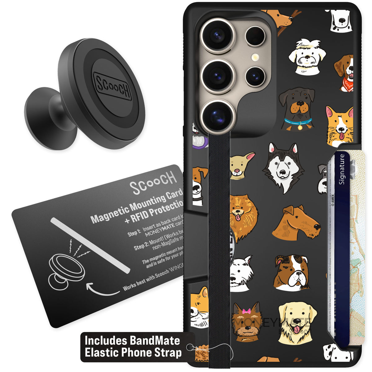Scooch Moneymate Dog Squad for Galaxy S25 Ultra — Starter Bundle