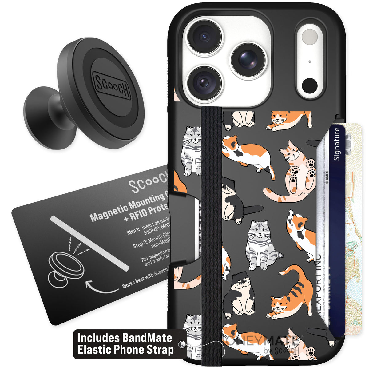 Scooch Moneymate Kitty Crew for iPhone 18 Pro — Starter Bundle