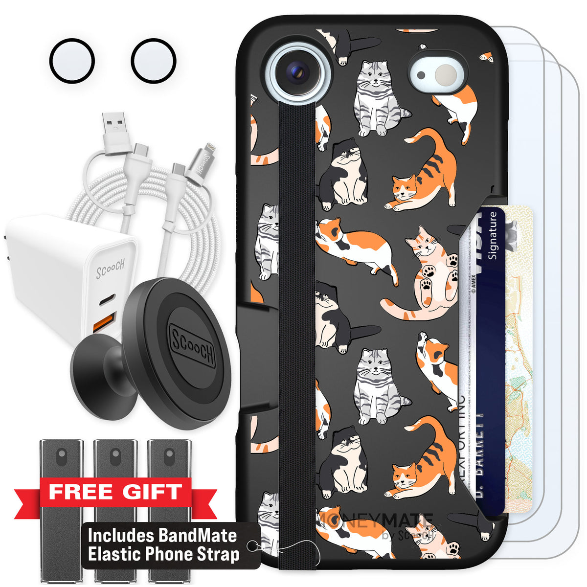 Scooch Moneymate Kitty Crew for iPhone Air — Ultimate Bundle