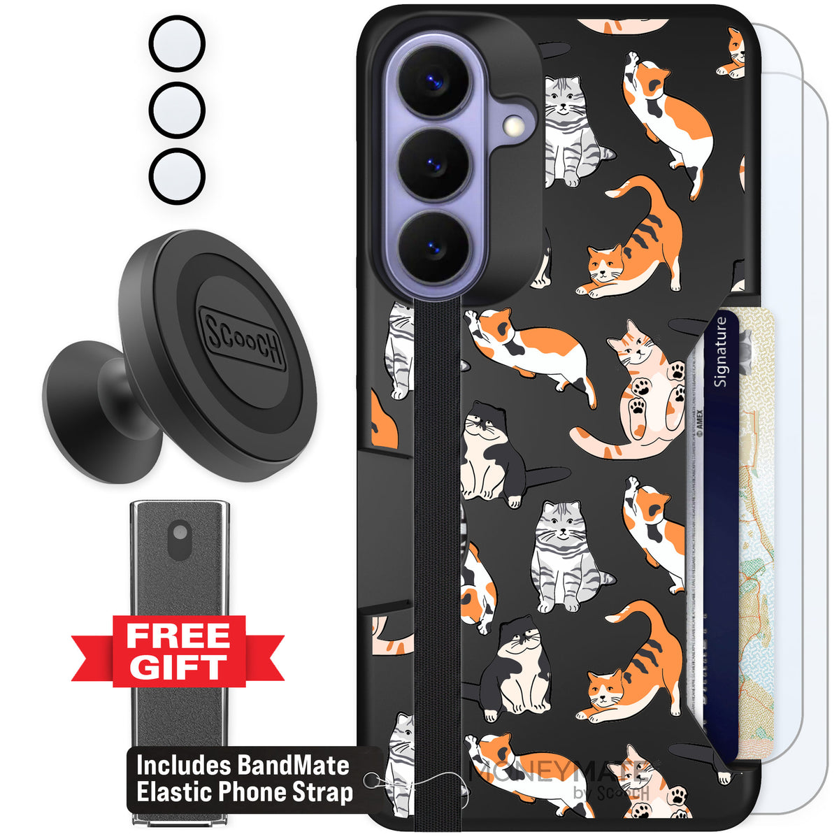 Scooch Moneymate Kitty Crew for Galaxy S26+ — Defender Bundle