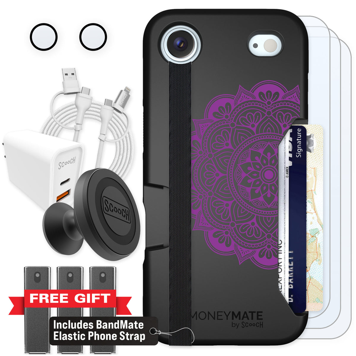 Scooch Moneymate Mandala Dreams for iPhone Air — Ultimate Bundle
