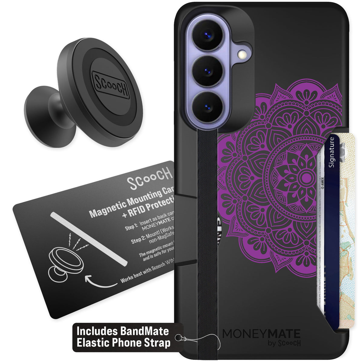 Scooch Moneymate Mandala Dreams for Galaxy S26+ — Starter Bundle