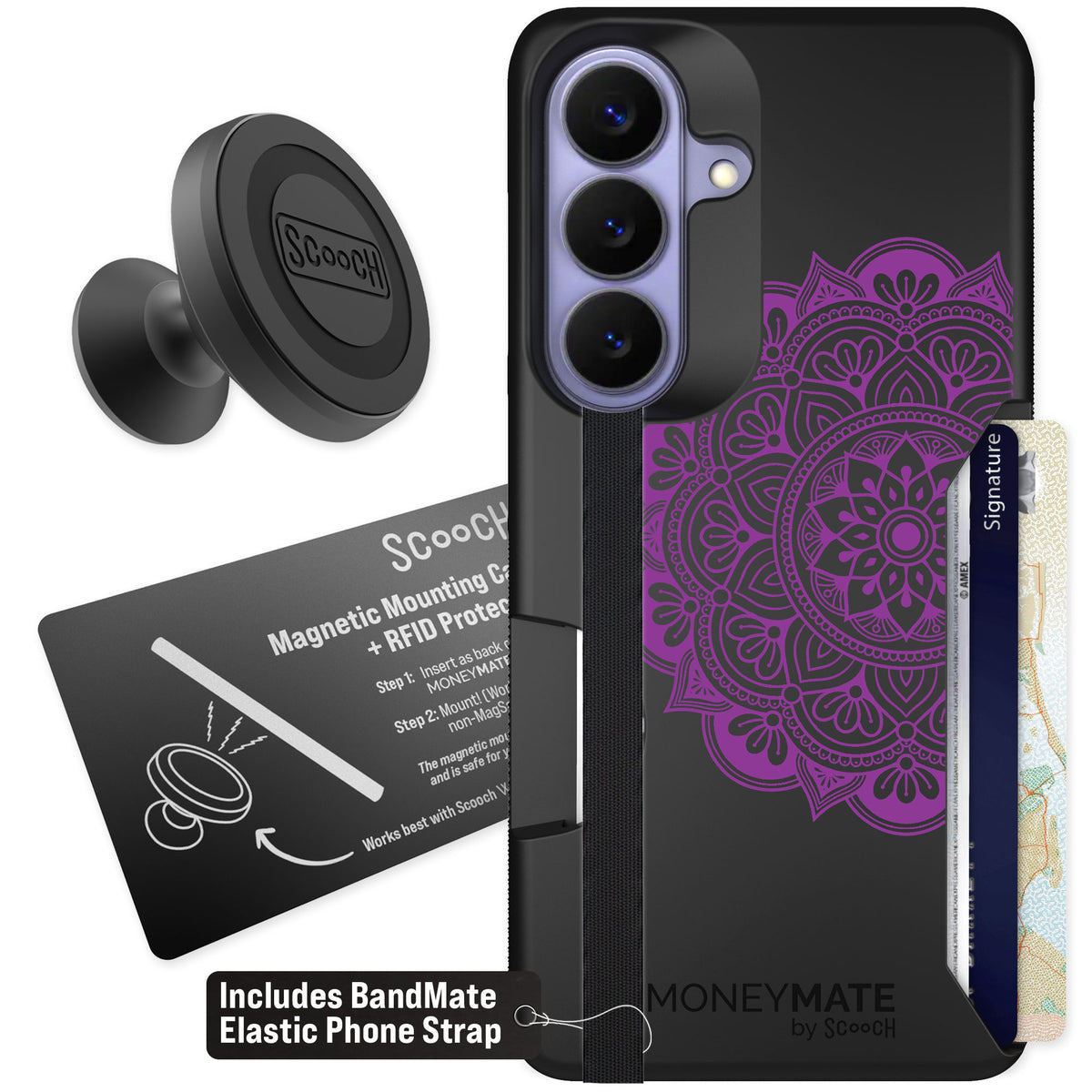 Scooch Moneymate Mandala Dreams for Galaxy S26 — Starter Bundle