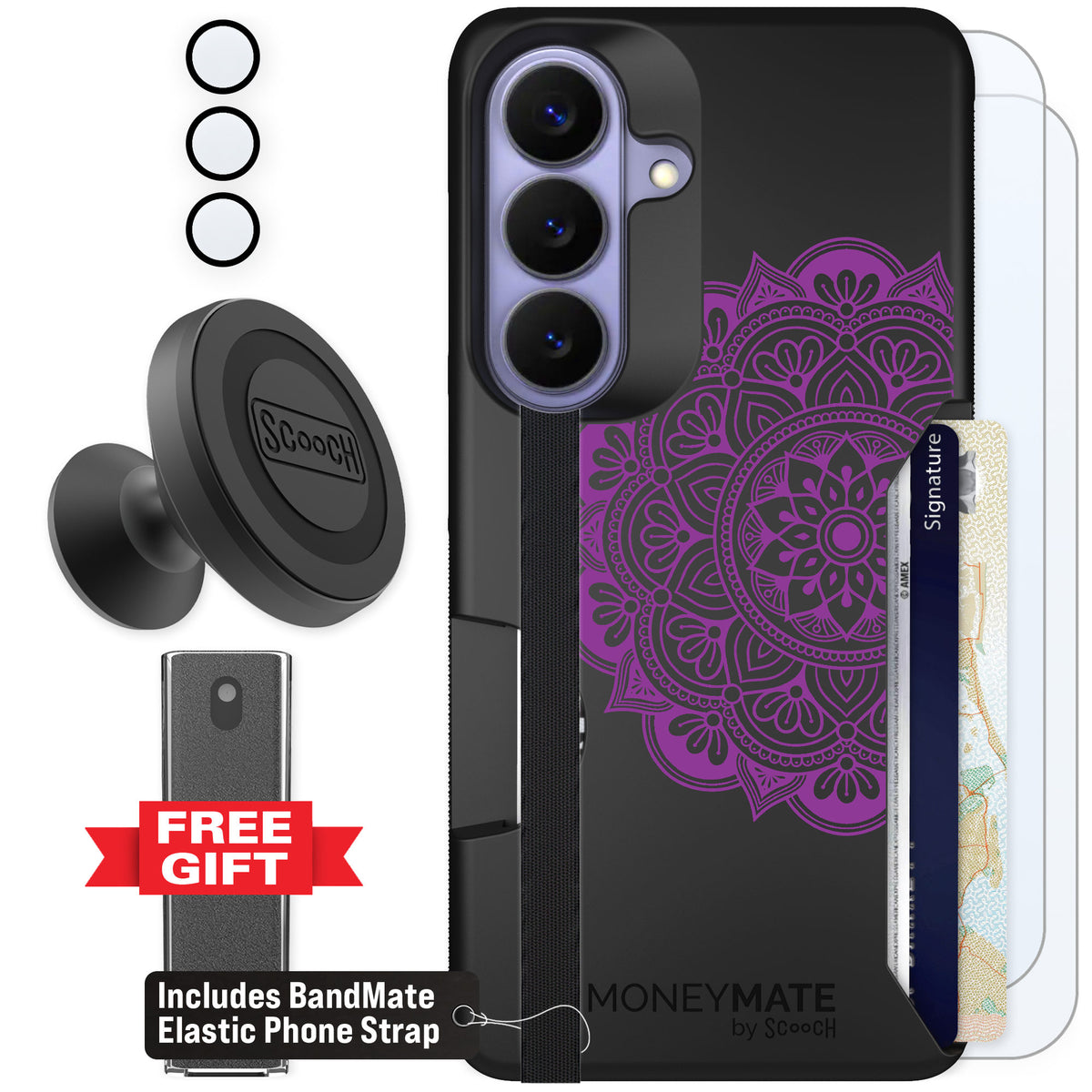 Scooch Moneymate Mandala Dreams for Galaxy S26 — Defender Bundle