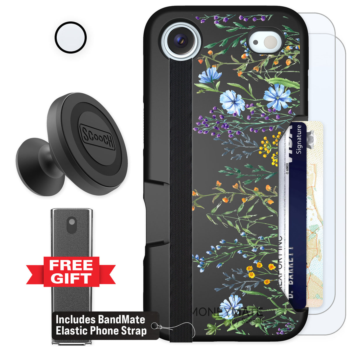 Scooch Moneymate Meadow Bloom for iPhone Air — Defender Bundle
