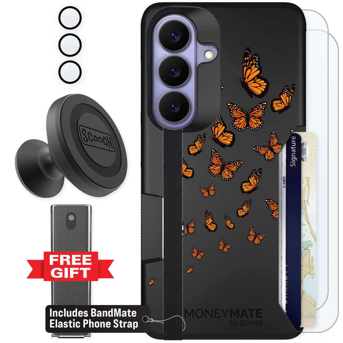 Scooch Moneymate Monarch Flight for Galaxy S26 — Defender Bundle