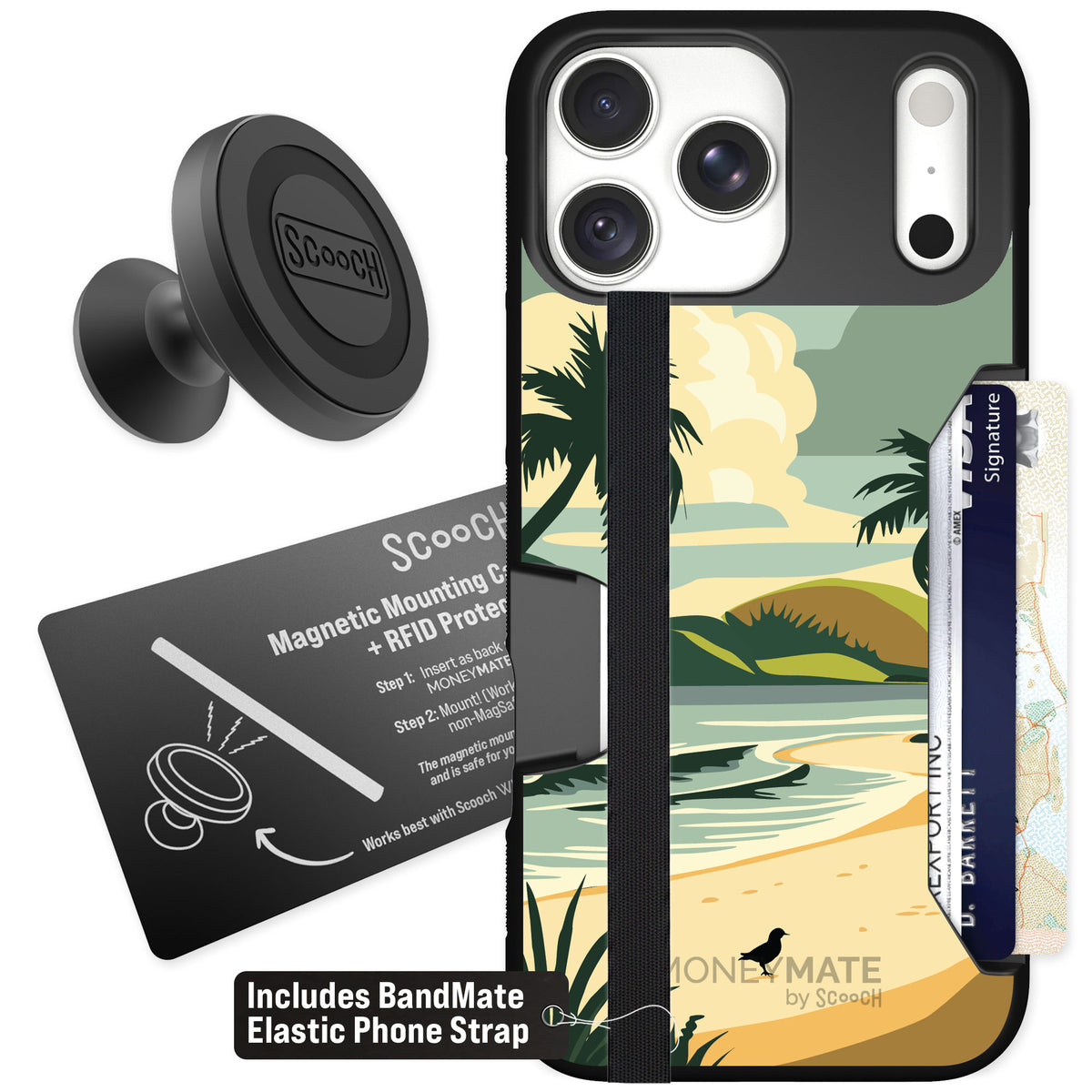 Scooch Moneymate Paradise Cove for iPhone 18 Pro Max — Starter Bundle