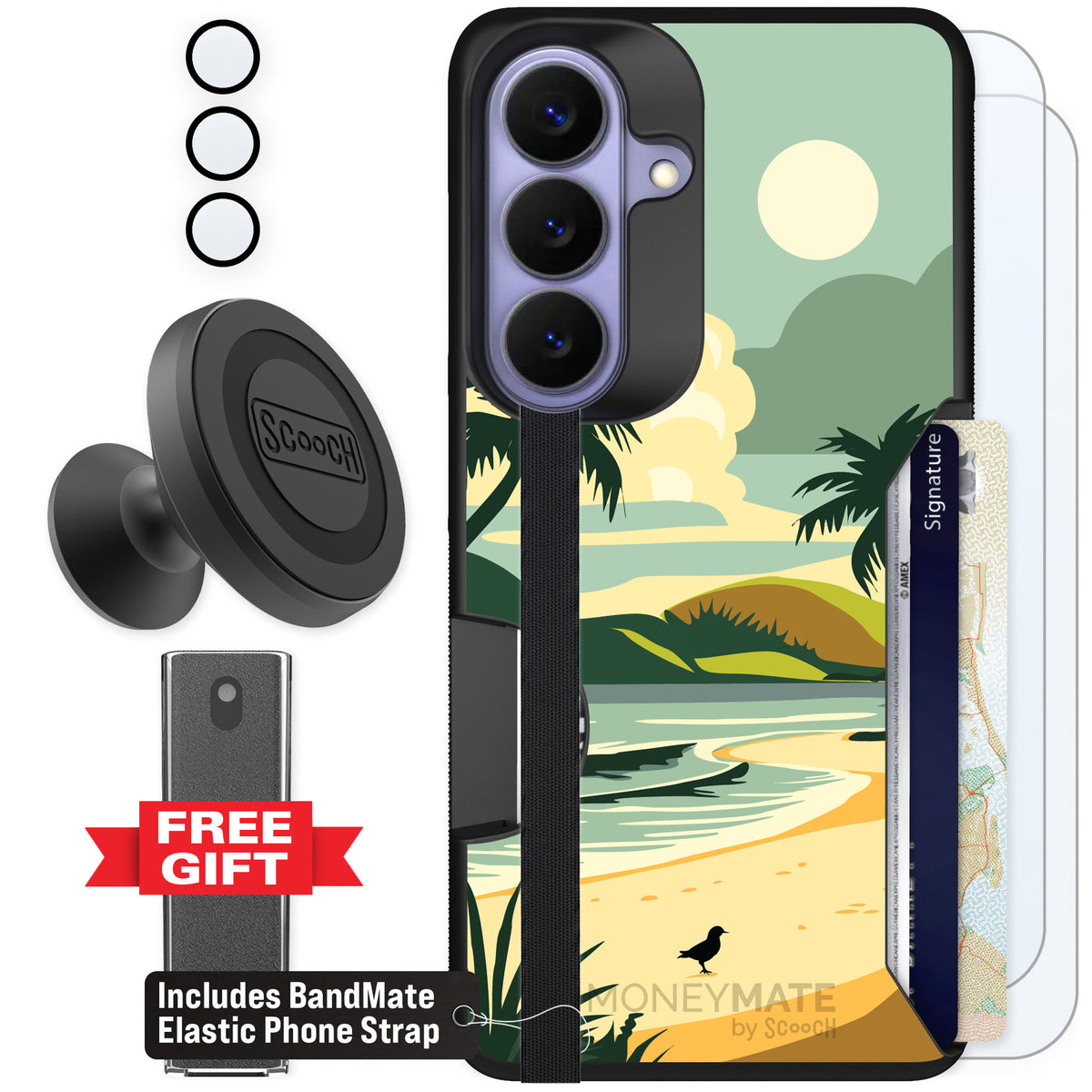 Scooch Moneymate Paradise Cove for Galaxy S26 — Defender Bundle