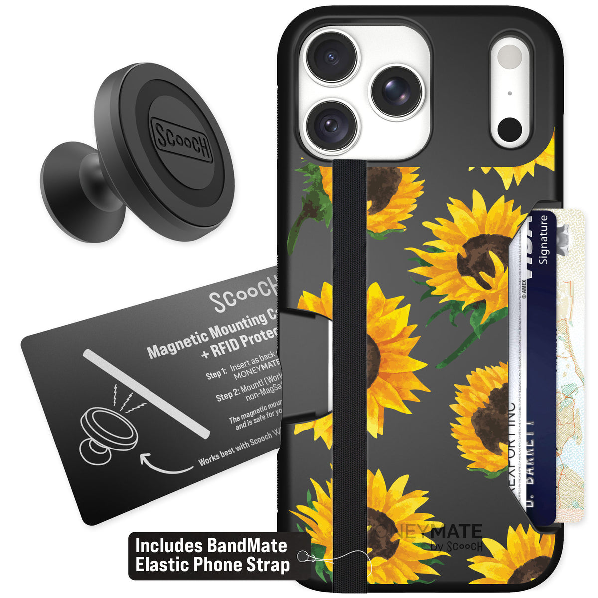 Scooch Moneymate Sunflower Frenzy for iPhone 18 Pro Max — Starter Bundle