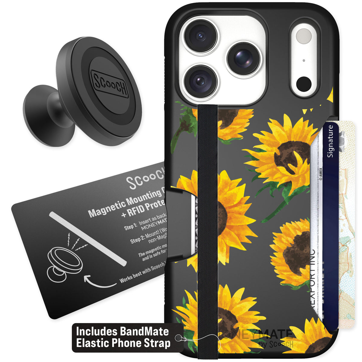 Scooch Moneymate Sunflower Frenzy for iPhone 18 Pro — Starter Bundle