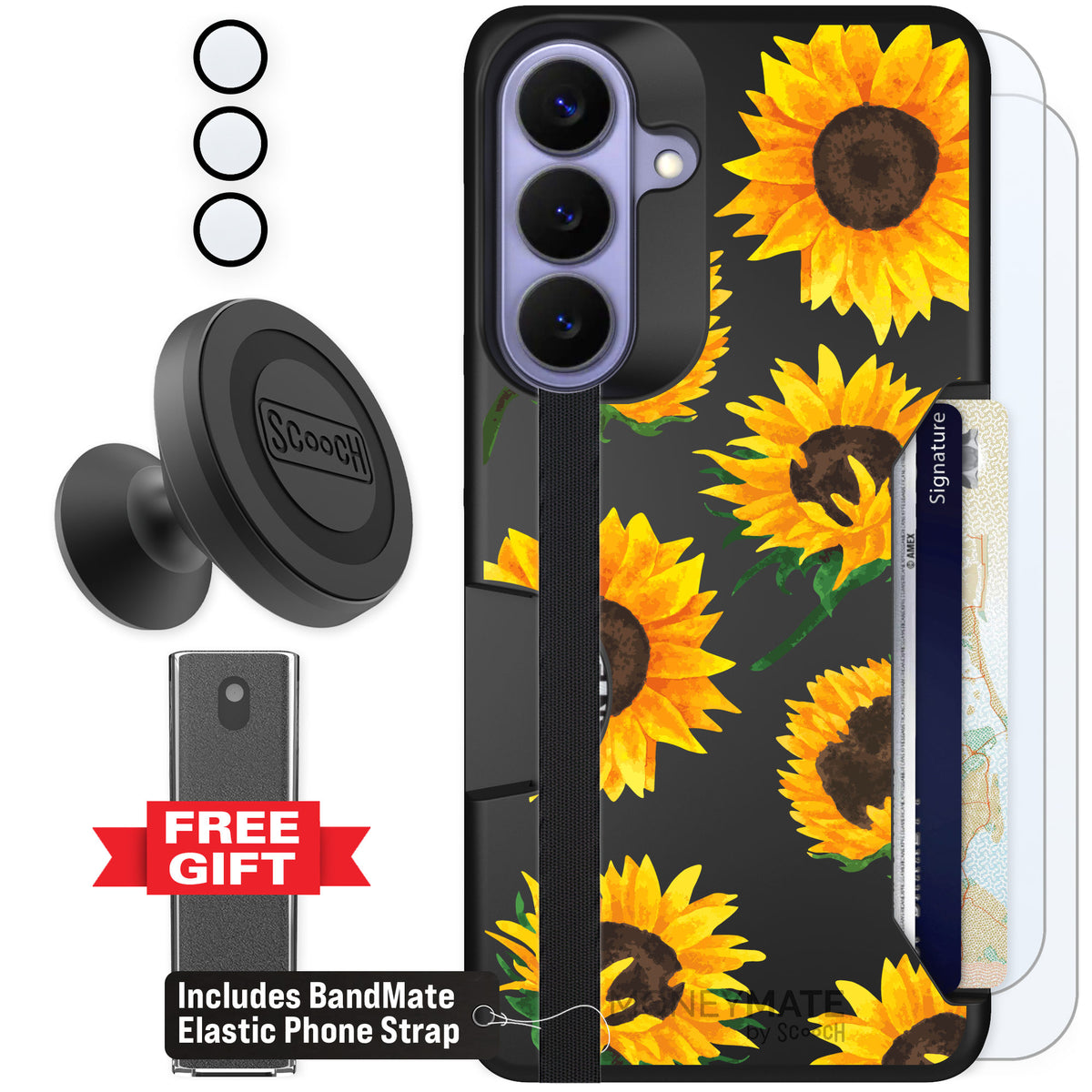 Scooch Moneymate Sunflower Frenzy for Galaxy S26+ — Defender Bundle
