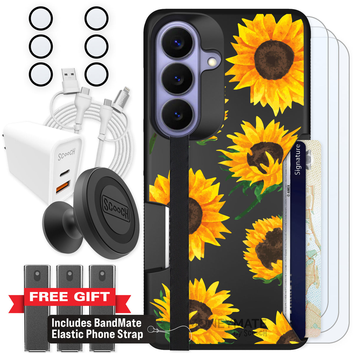 Scooch Moneymate Sunflower Frenzy for Galaxy S26 — Ultimate Bundle