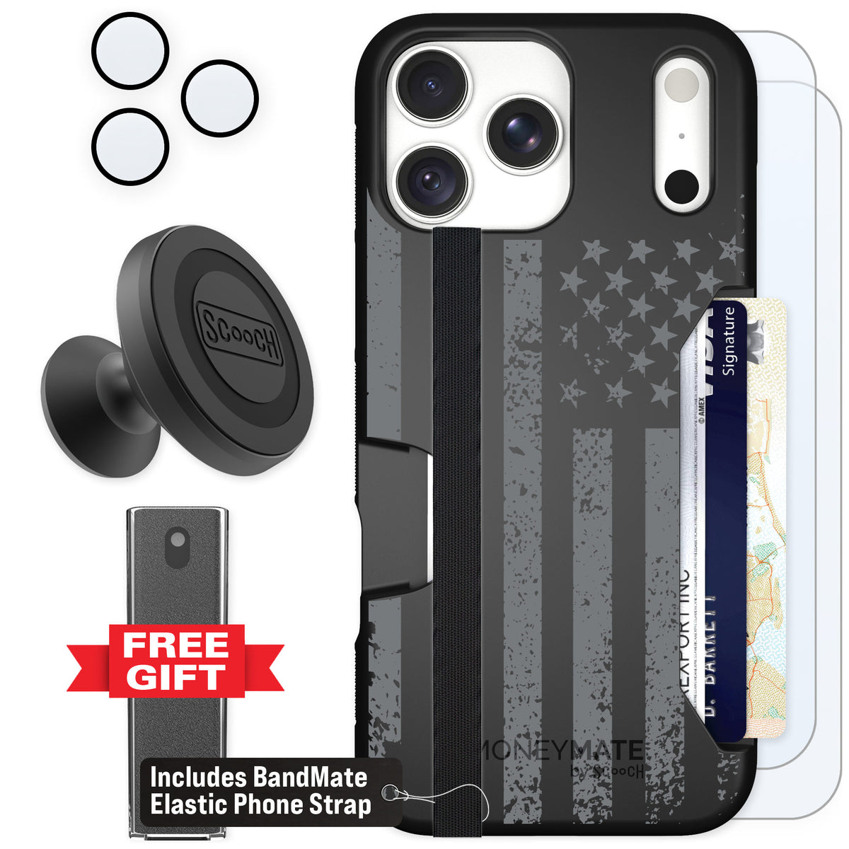Scooch Moneymate Weathered Glory for iPhone 18 Pro Max — Defender Bundle