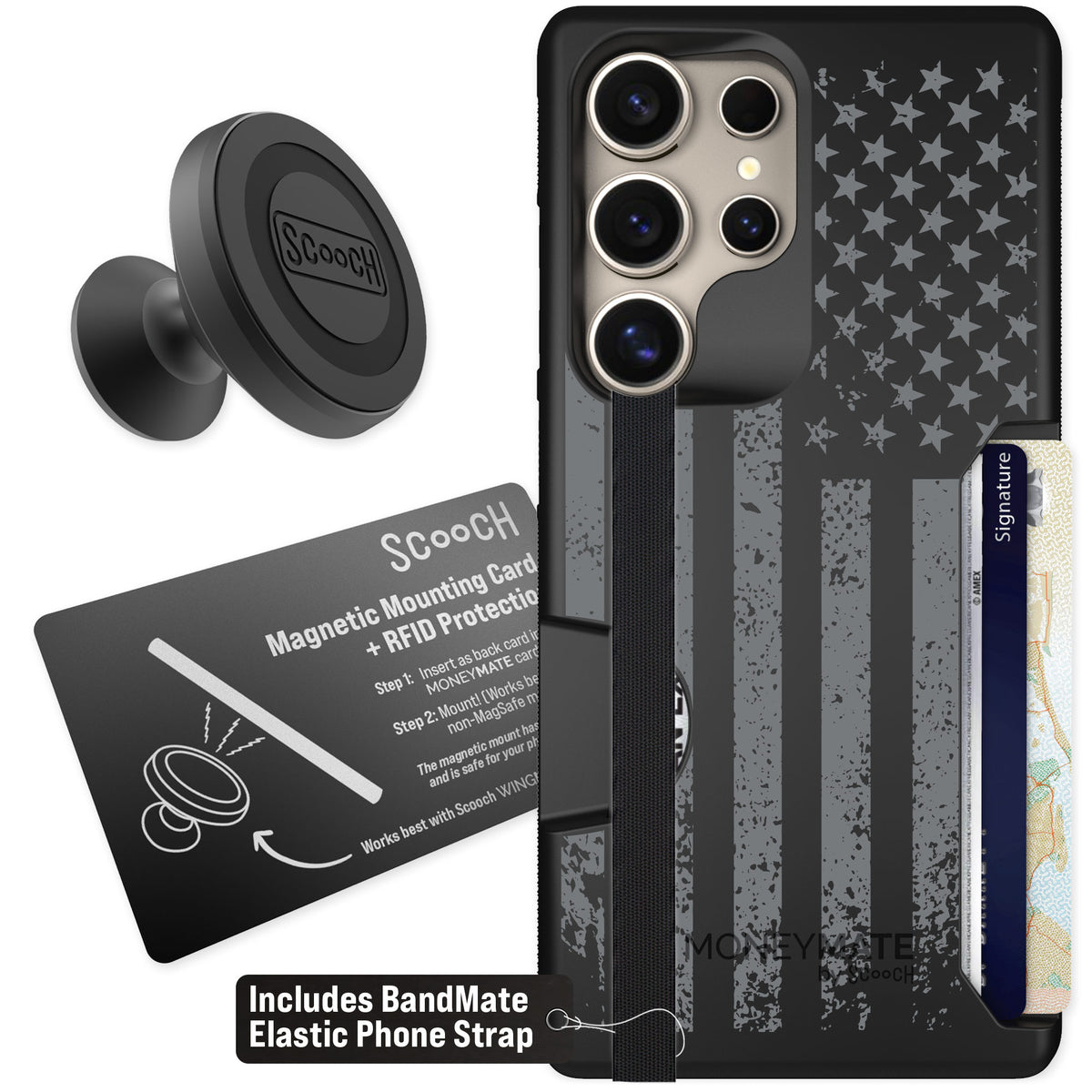 Scooch Moneymate Weathered Glory for Galaxy S25 Ultra — Starter Bundle