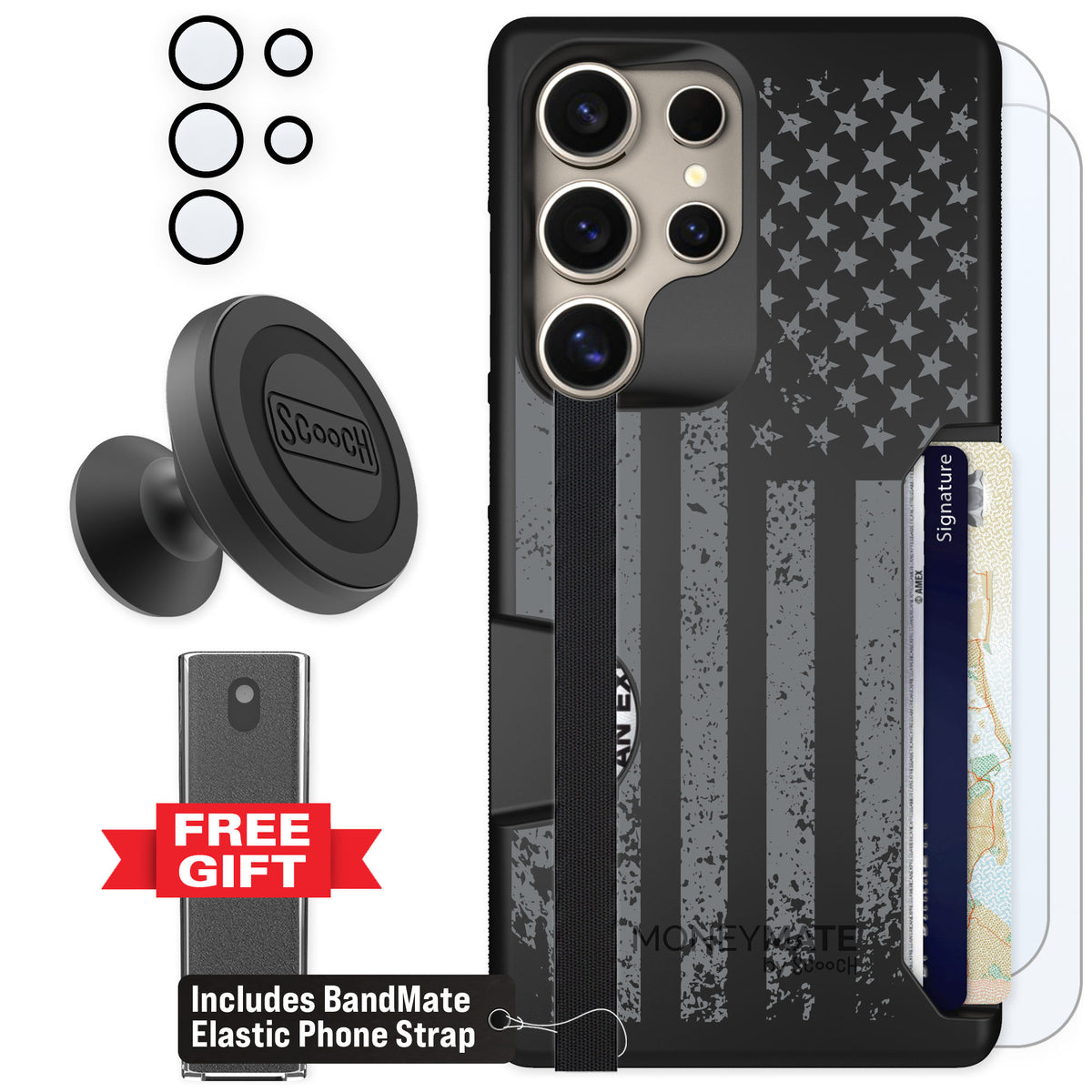 Scooch Moneymate Weathered Glory for Galaxy S25 Ultra — Defender Bundle