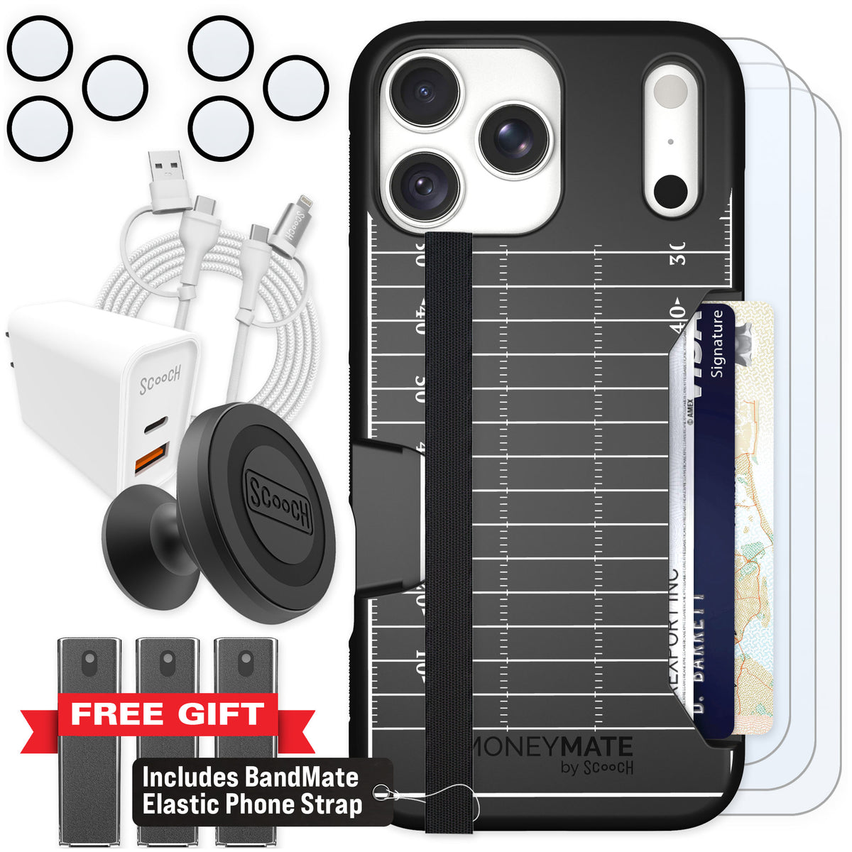Scooch Moneymate Yard Lines for iPhone 18 Pro Max — Ultimate Bundle