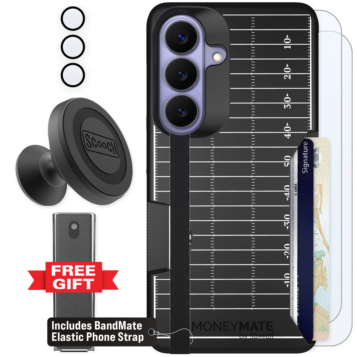 Scooch Moneymate Yard Lines for Galaxy S26 — Defender Bundle