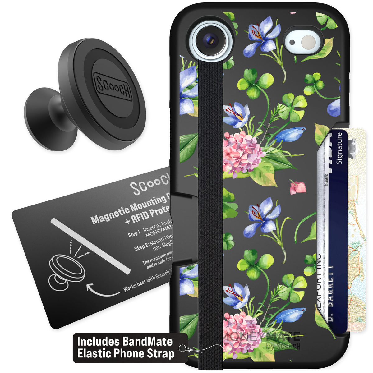 Scooch Moneymate Lucky Hydrangea for iPhone Air — Starter Bundle