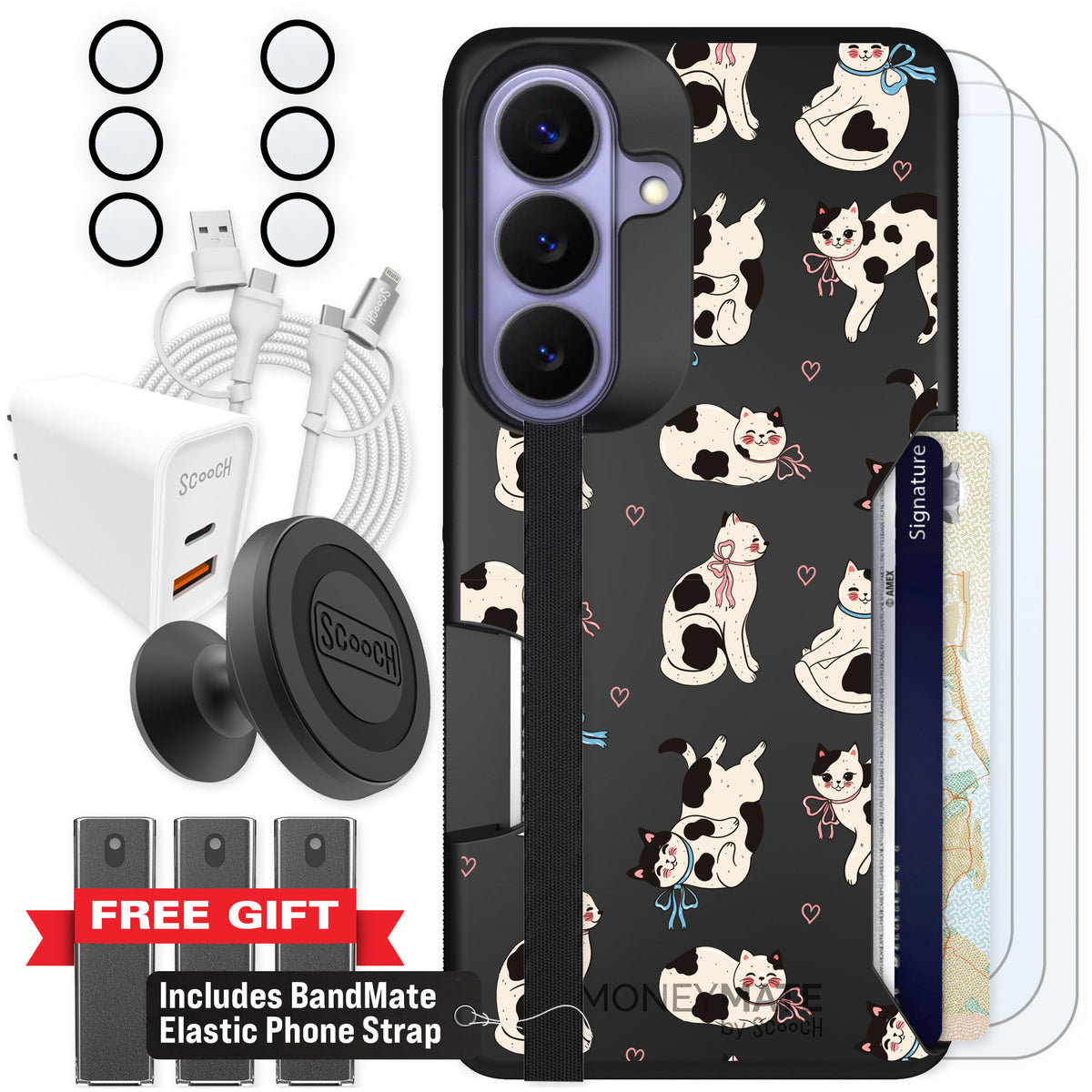 Scooch Moneymate Bow Kitties for Galaxy S26 — Ultimate Bundle