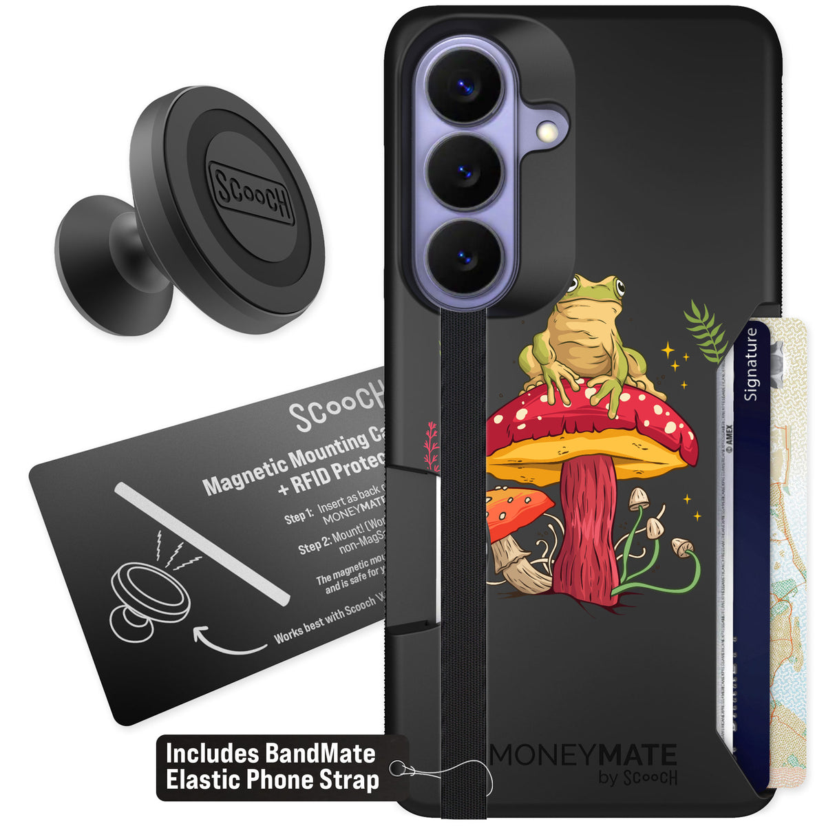 Scooch Moneymate Toadstool Frog for Galaxy S26 — Starter Bundle
